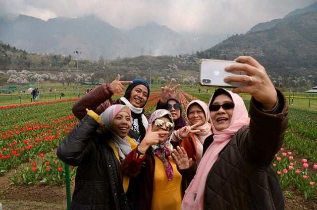 Selfies At Tulip Garden