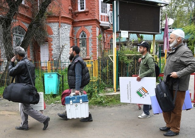 EVMs In Kashmir