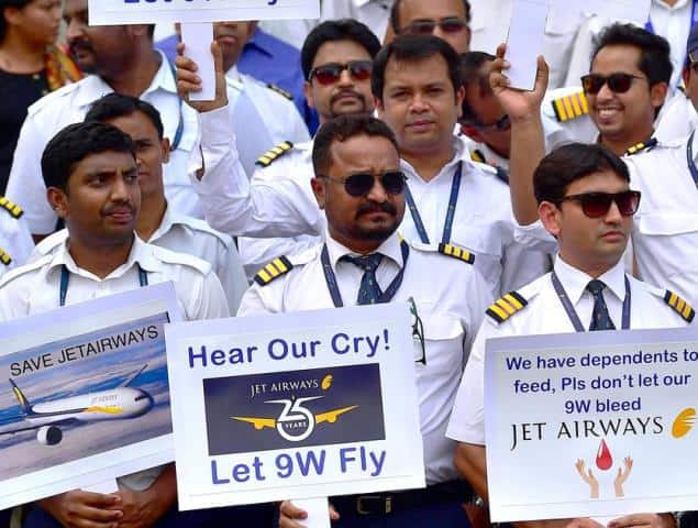Jet Employees Stage Protest