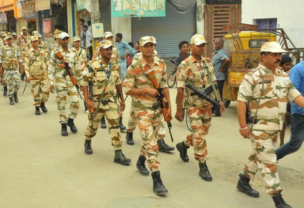 Security Bandobast For Polls in Hyderabad