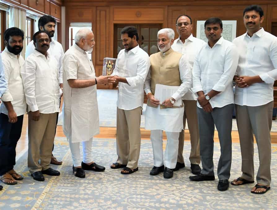 Jaganmohan Reddy With Narendra Modi