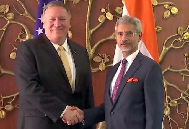 Mike Pompeo Meets S Jaishankar