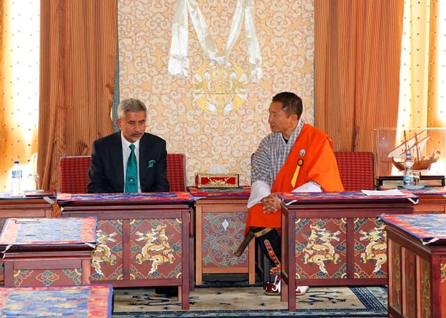 S Jaishankar With Bhutan Foreign Minister