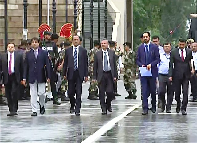 Indian Team At Wagah For Kartarpur Corridor Talks