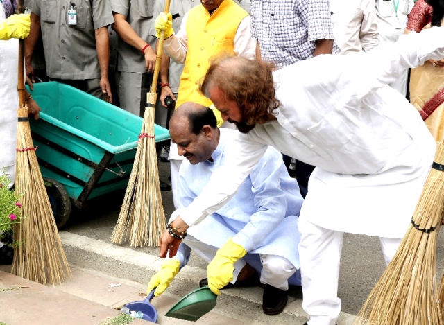 Cleanliness Drive In Parliament
