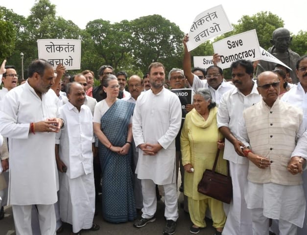 Congress Organises Save Democracy Protest