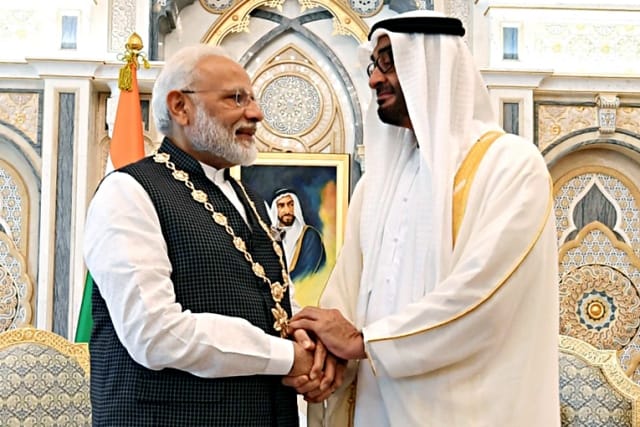 Modi Gets Order Of Zayed