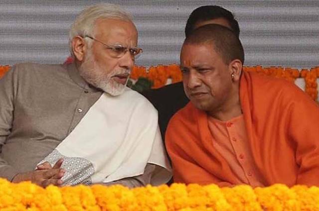 Narendra modi and Yogi Adityanath