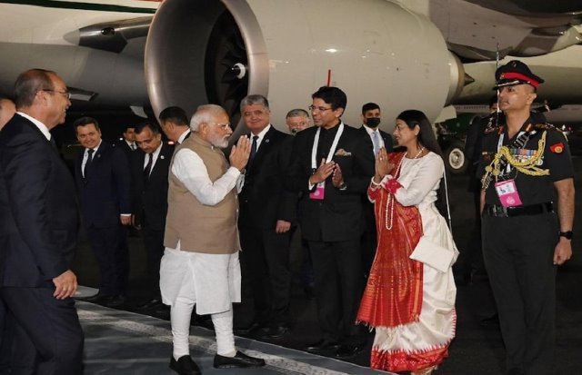 Modi Arrives In Samarkand For SCO Summit