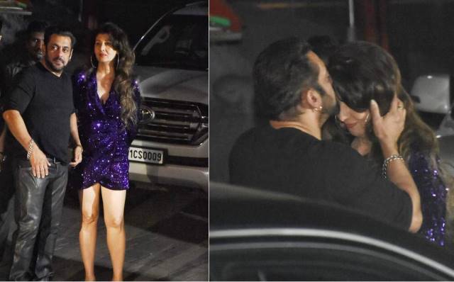 On His B'day, Salman Kisses Ex-GF Bijlani On Forehead | Lokmarg