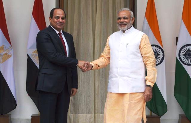 Egyptian President Abdel Fattah El-Sisi arrived in New Delhi on Tuesday and was accorded a warm welcome. He will be the chief guest at the 74th Republic Day parade