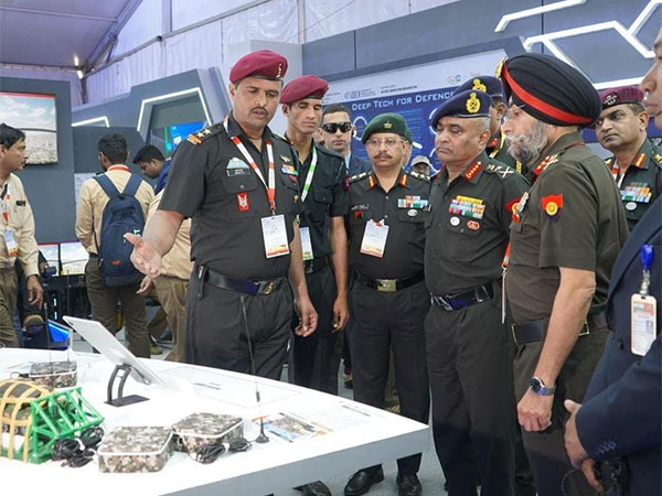 Army Chief Reviews Innovative Projects Undertaken By Personnel At Aero India