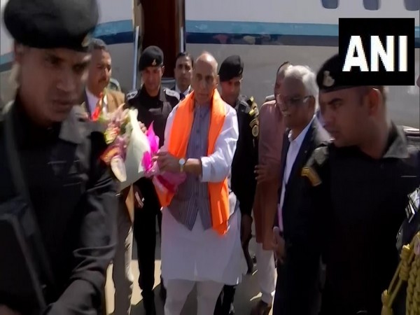 Rajnath Singh Arrives In Bengaluru To Attend Aero India 2023