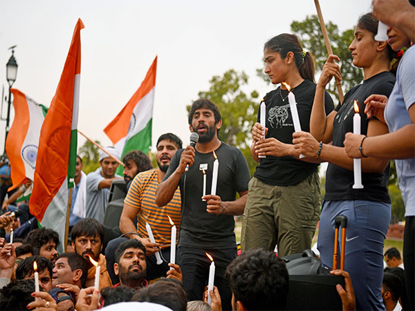 wrestlers' protest