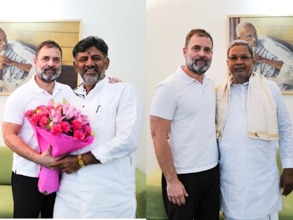 DK Shivakumar meet Rahul Gandhi