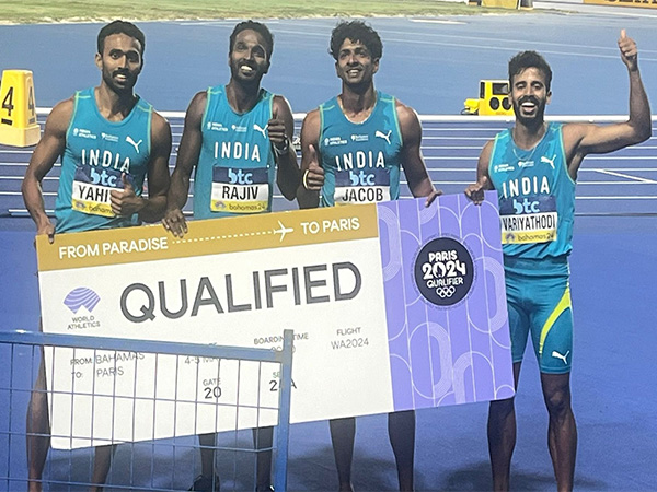 Indian 4x400m relay team Paris