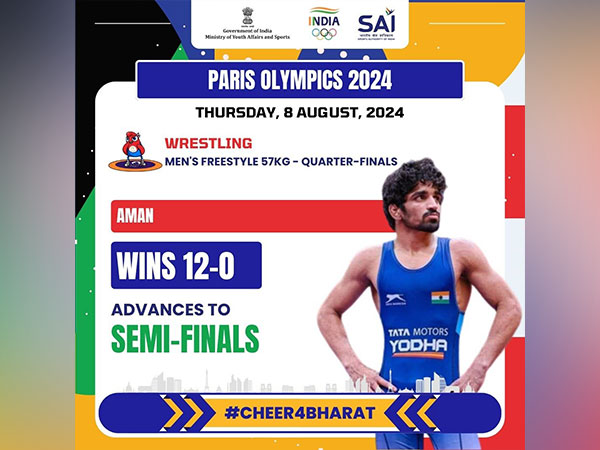 India wrestler Aman Sehrawat Win SF's Paris Olympics